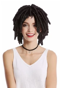 Perücke Damen Herren Spirallocken Afrolocken Afro Karibik Rasta Dreads braun - Bild 1 von 4