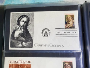 FDC First Day Issue Christmas Greetings Virgin Mary Baby Jesus Oct. 28 1982 - Picture 1 of 1