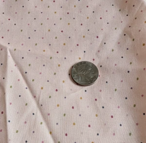 Brother Sister Cotton Fabric Mini Pin Dots On Pale Pink 45" x 1½ Yards - Picture 1 of 9