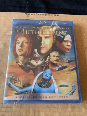 The Fifth Element Bruce Willis Blu Ray NEW & SEALED Region Free US Import - Image 1 of 3