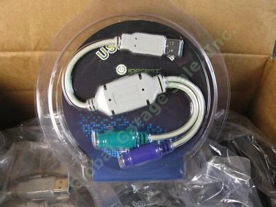 14 BULK LOT IOCrest USB to PS/2 Dual PS2 Converter Adapter Keyboard Mouse Cable - Image 1 of 4