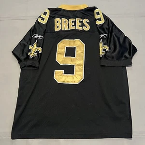 DREW BREES SAINTS REEBOK NFL ON FIELD Stitch Embroider WHODAT AUTHENTIC-46-8816 - Picture 1 of 11