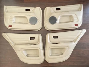 2001-2005 lexus IS300 tan beige Full leather Interior door cards panels OEM - Picture 1 of 12