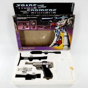 Vtg 1984 Transformers G1 Decepticon Leader Megatron Near Complete w/ Box *READ* - Picture 1 of 12