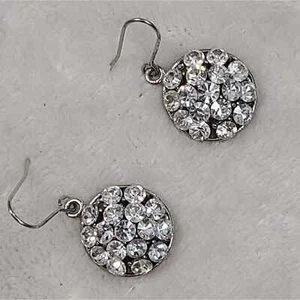 Klare Kristall Cluster Ohrringe - Bild 1 von 4