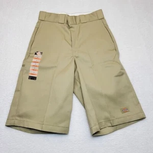 NEW Dickies Mens Size 28 Khaki Tan 13” Work Shorts Loose Fit Chino - Picture 1 of 11