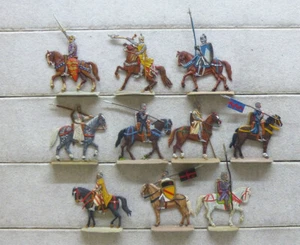 10 Zinnfiguren England Richard Löwenherz Ritter Mittelalter 30mm bemalt - Bild 1 von 1