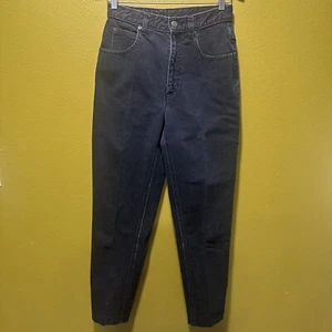 Jeans vintage LizWear Liz Claiborne neri a vita alta mamma taglia 6 Petite - Foto 1 di 10