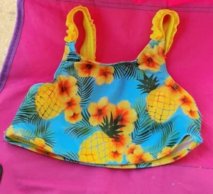 Girls pineapple 2 piece bathing suit. Size 4 - Picture 1 of 3