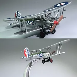 1:72 WWII RAF Bristol Bulldog Biplane Fighter Model Diecast Military Collection - Picture 1 of 11