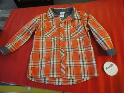 nannette Kids  Boys size 7 button front dress shirt long sleeves NWT multicolor  - Image 1 of 4