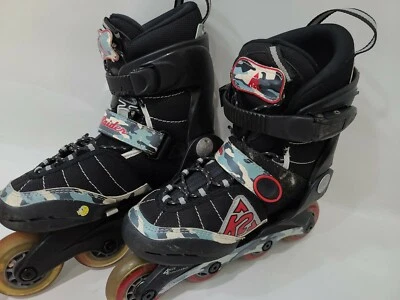 K2 Raider Patines en línea ajustables 13-3 Niños Niños Jóvenes ABEC3 70mm Foto 1 de 4