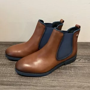 Pikolinos Royal Leder Stiefelette Chelsea Stiefel - Marineblau W4D-8637ST - Bild 1 von 9