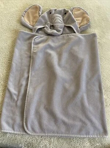 Circo Gray Elephant Brown Ears Hooded Microfiber Bath Pool Large Towel Toddler  - Picture 1 of 7