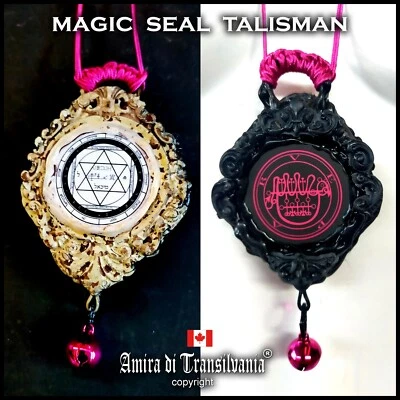 Customized Talisman Magic Amulet Necklace Symbol Pendant Seal Angel Demon Sigil - Image 1 of 4