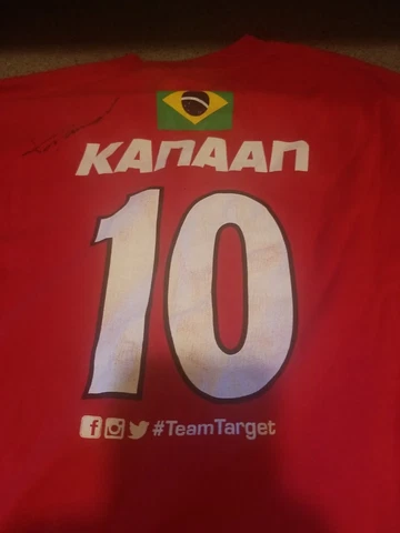 Tony Kanaan 10 Target  Mens Super Soft autographed IndyCar medium shirt Cover