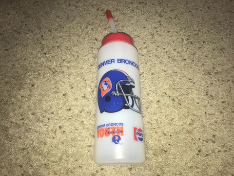 Denver Broncos Youth Foundation Pepsi Vintage 1980s 1990s Throwback Water Bottle Cover