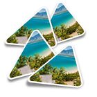 4x Triangle Stickers - Port Douglas Beach Australia #2608