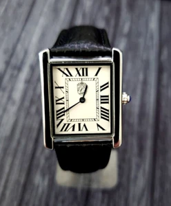 Vintage Style Pierre Lucerne Swiss Inspired Classic 1888 Mens Watch Black Band - Picture 1 of 14