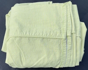 Ralph Lauren Crystal Cay Lime Green Pinstripe Twin Flat Sheet USA VGC - Picture 1 of 9