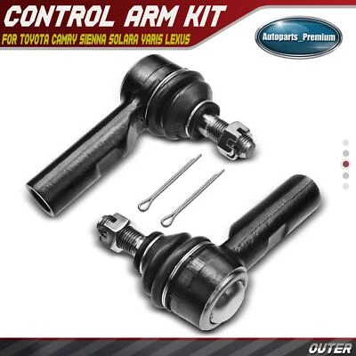 2pcs Front Outer Tie Rod End for Toyota Camry Avalon Lexus ES300 RX300 Scion xD - Image 1 of 4