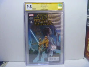 Star Wars #1 CGC SS 9.8 Variante Hot Topic Firmado Paul Renaud - Imagen 1 de 2