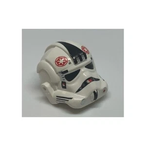 LEGO - Minifig, Headgear Helmet  Stormtrooper, AT-AT Driver Red Imperial Logo - Picture 1 of 1