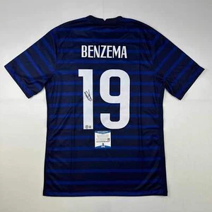 Autographed/Signed Karim Benzema France French National Team Jersey Beckett COA - Picture 1 of 4