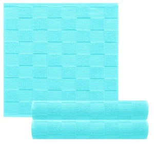 Küchenhandtücher 50x50 cm Geschirrtücher 3er Set saugstark Frottee - Waffelpique - Bild 1 von 121