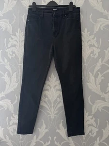 Buffalo david bitton ladies jeans size 16 mollie black high rise stretch skinny - Picture 1 of 3