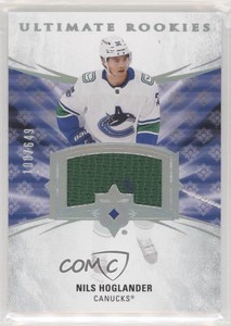 2020 Ultimate Collection Rookies Jersey Relics Nils Hoglander Tier 1 Rookie RC