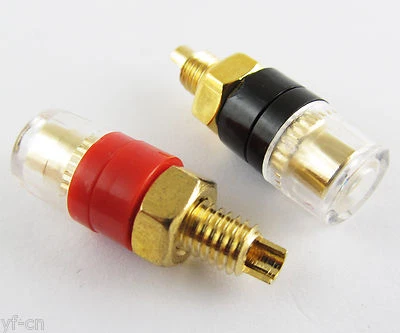 20x 4mm Copper Crystal Speaker Amplifier Terminal Binding Post Banana Jack 31mm - Image 1 of 4