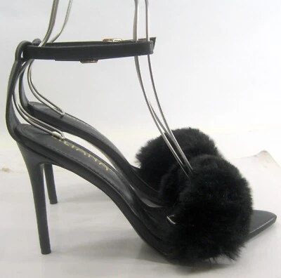 LILIANA Black 4.5"Stiletto Heel POINTY Open Toe ankle strap Shoes WOMEN Size 6.5 - Image 1 of 4