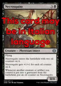MTG 4x NECROSQUITO EXC - NECROZANZARA 100 - ONE - MAGIC - Picture 1 of 1