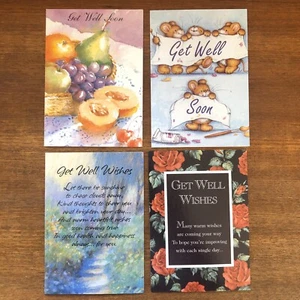 Lot of 10 Vintage Get Well Cards Illness Recovery Sentiment No Envelopes - Picture 1 of 6