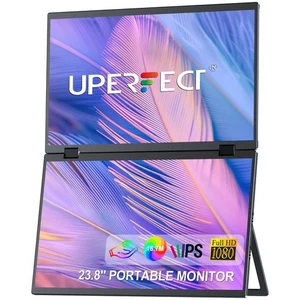 Tragbarer Dual Monitor Klappbar 15,6" FHD 1920x1080 HDMI USB-C Laptop Extender - Afbeelding 1 van 9