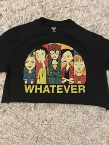 DARIA Whatever MTV Music Television Cartoon Cropped T-Shirt 90's Size Medium - Bild 1 von 5