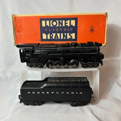 1946-49 Lionel 671 Steam Turbine Locomotive In Box W/ 2671W Tender O Gauge 6-8-6 - Image 1 of 4