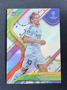 Luka Modric 2024-25 Topps Finest UEFA Real Madrid Plata #10 - Imagen 1 de 2
