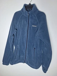 Columbia Jacket Womens Size S Blue Benton Springs Fleece Logo - Picture 1 of 15