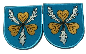 Set of 2 chevrons. Emblem of the German battleship "Bismarck". Kriegsmarine. - Picture 1 of 4