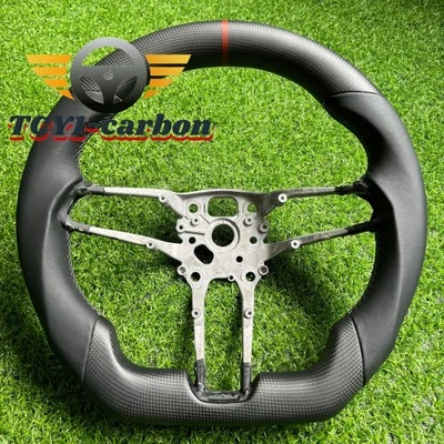 Matte Carbon Fiber Steering Wheel Fit for Porsche Macan Taycan Panamera 911 718 - Image 1 of 4