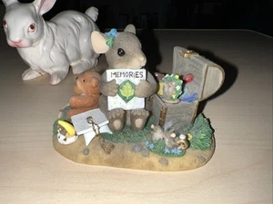 Fitz & Floyd Charming Tails A Treasure of Memories 98/224 Mouse Mice Teddy Bear - Picture 1 of 7
