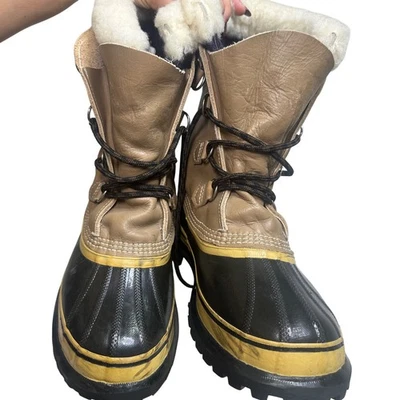 De colección Hombre Acedera Kaufman Pato Botas Cuero Lana Nieve Invierno Impermeable 8 9 Foto 1 de 4