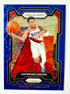 2023-24 Panini Prizm Anfernee Simons BLUE Disco Prizm Card SP #/150 Trailblazers - Picture 1 of 3