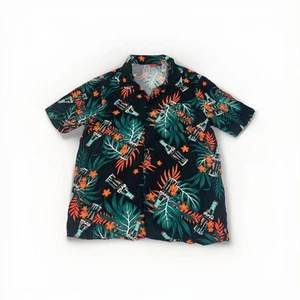 Coca Cola Branded Hawaiian Aloha Button Shirt Coke Bottles All Over Print Mens L - Picture 1 of 6