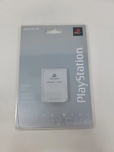 Tarjeta de memoria Sony PlayStation PS1/PS2 (SCPH 1020) nueva/sellada gris claro - Imagen 1 de 2