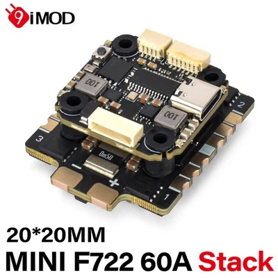 9IMOD F722 Mini Flight Stack F722 FC 60A ESC 3-8S Lipo For RC FPV Racing Drone - Image 1 of 4