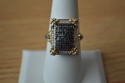 1.40ct Narsipatnam Color Change Alexandrite Ring 18K YG over Fine Silver Size 8 - Image 1 of 4