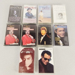 Jazz Crooner Cassette Tape Lot 10 Sinatra Mathis Domingo Goulet Como Tom Jones - Picture 1 of 12